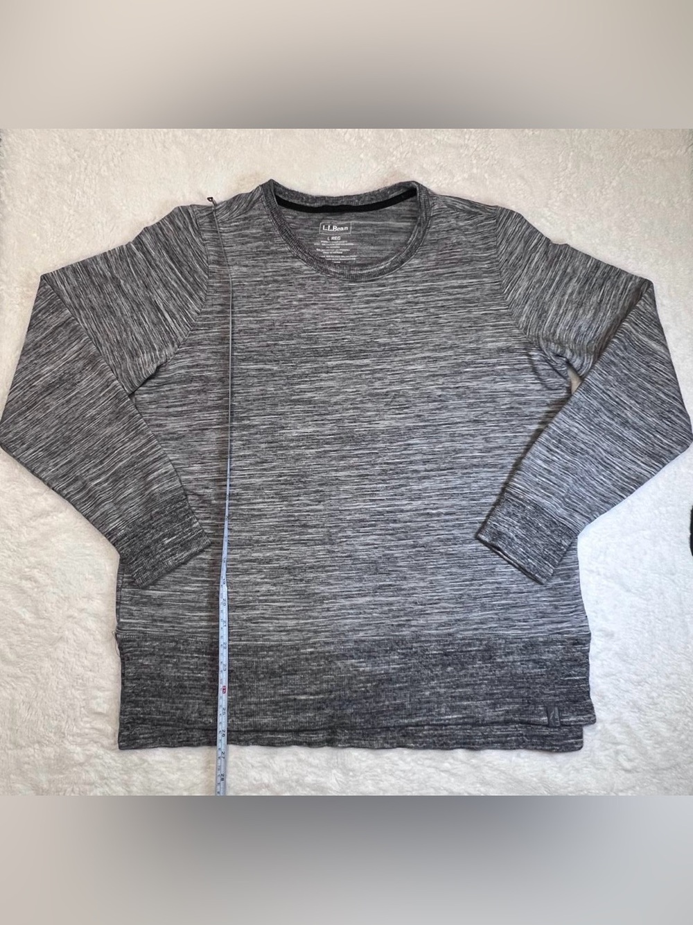 L.L. Bean Men's Heathered Gray Crewneck Sweater